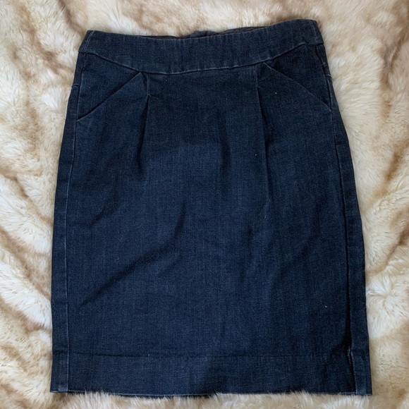 J. Crew Denim Skirt with Pockets, sz. 2 - Picture 1 of 5